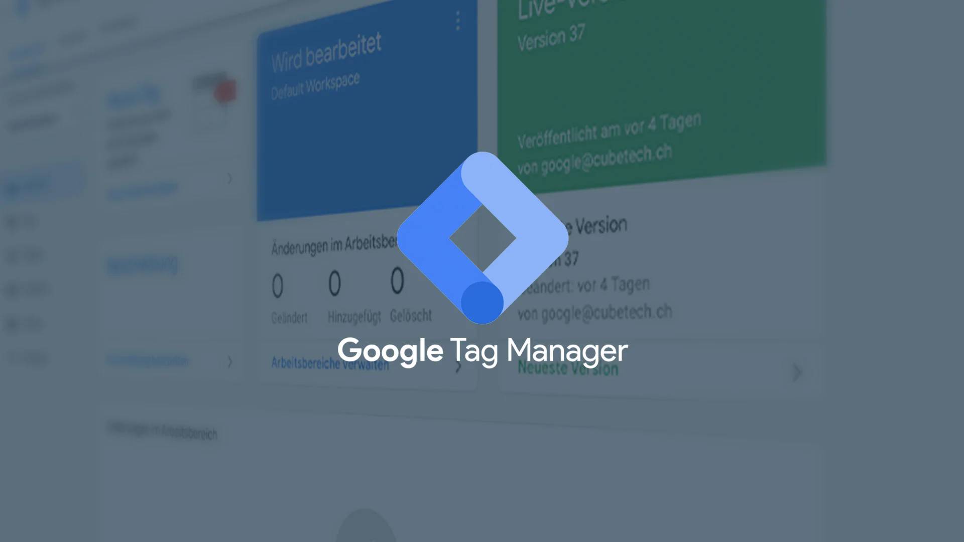 Anleitung für den Google Tag Manager