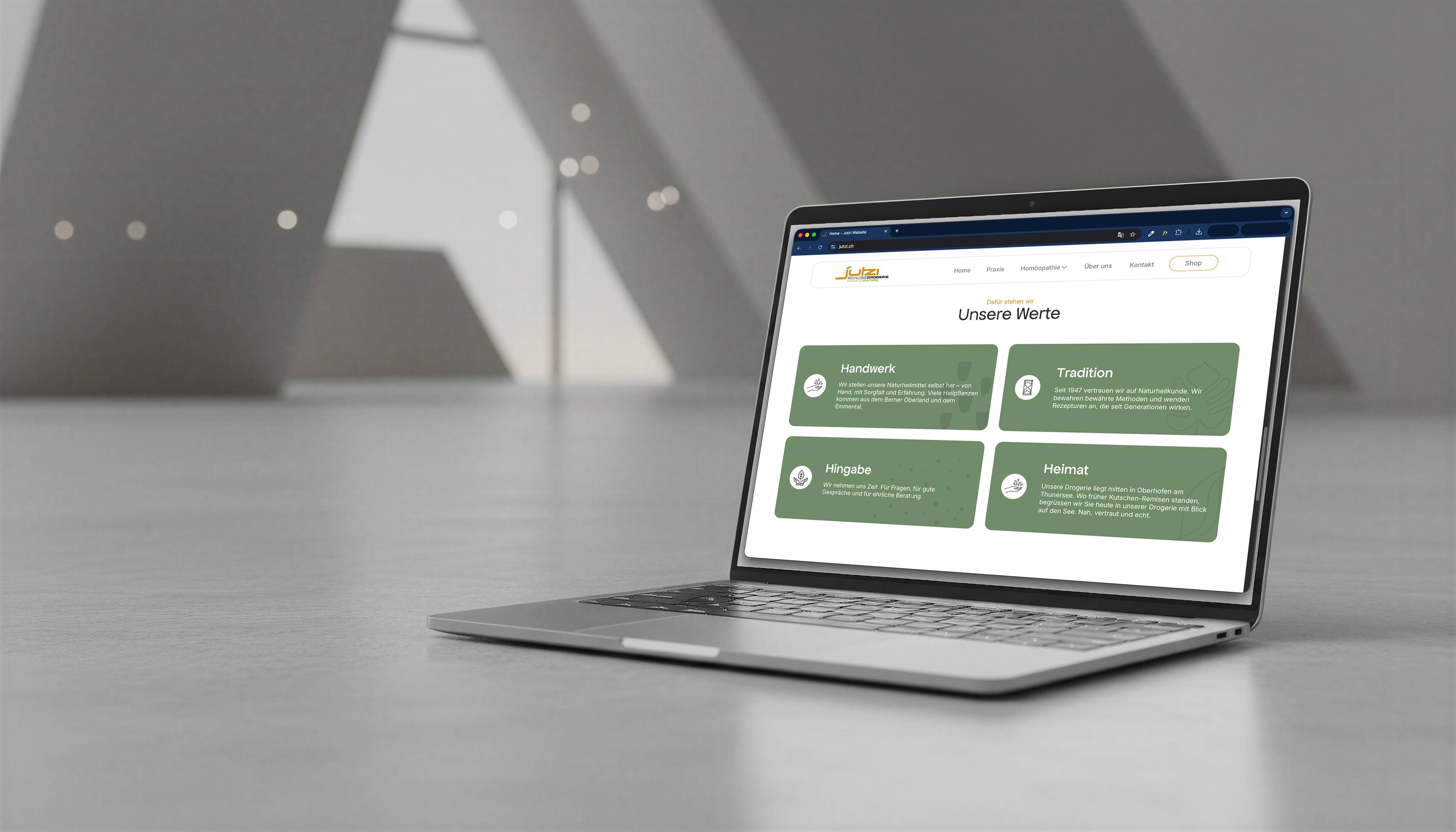 Tradition in modernem Gewand: Neue Website für die Schlossdrogerie Jutzi