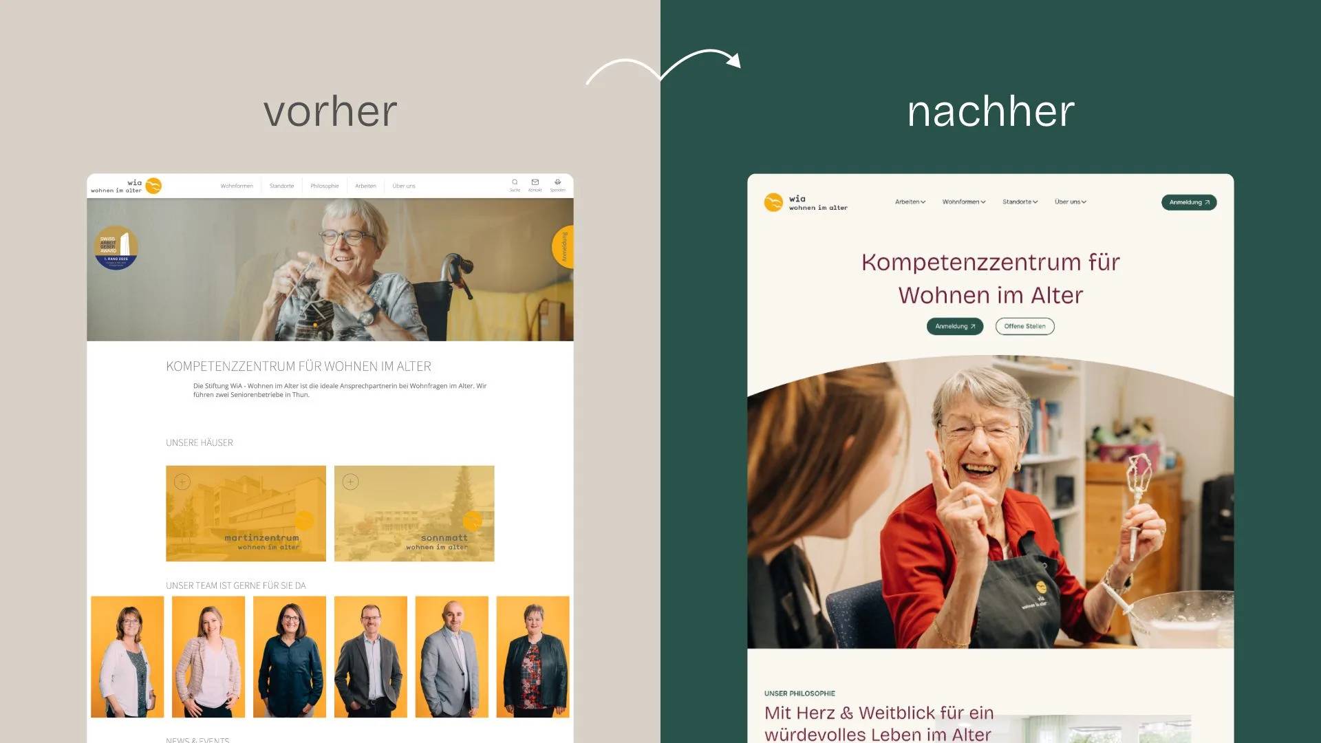 Vorher – Nachher